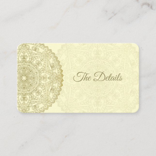 Oriental Wedding - Detail Card (Front)