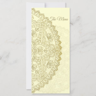 Oriental Wedding - Menu Card