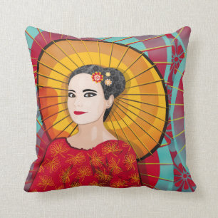 Oriental Woman pillow