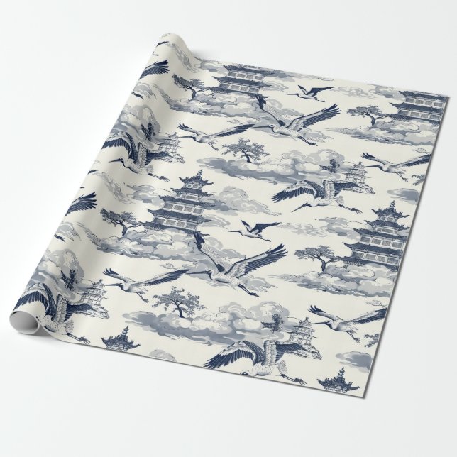 Oriental Wrapping Paper (Unrolled)