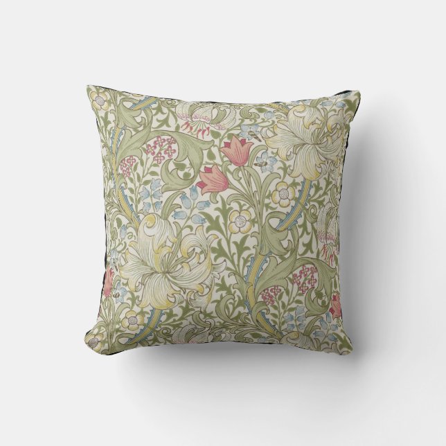 Orientalist W.Morris Edition Pillow - Leaves 2 (Front)