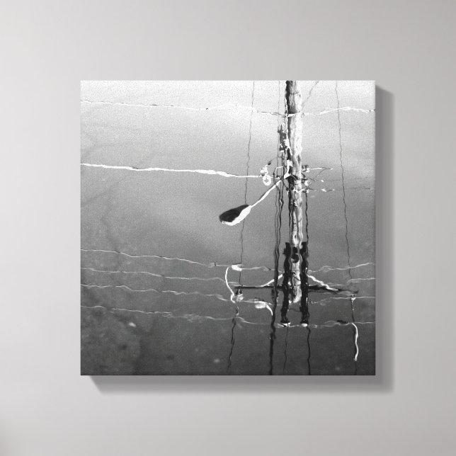 Orig. art: "Rippled, watery communications" Canvas Print (Front)