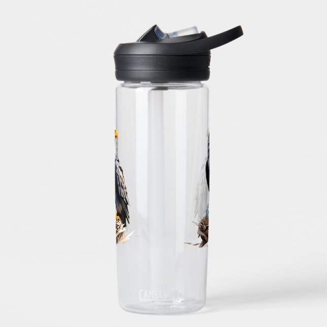 Origami American eagle  Water Bottle (Left)