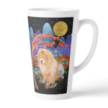 ORIGAMI AUTUMN Chow  mug wraparound design