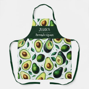 Origami Avocado Acrylic Pattern Personalized Apron
