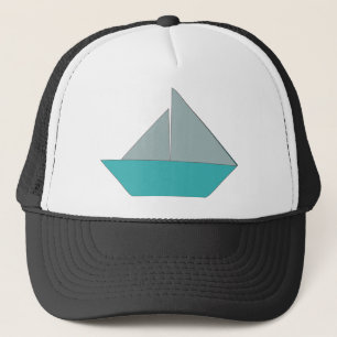 Origami Boat Trucker Hat