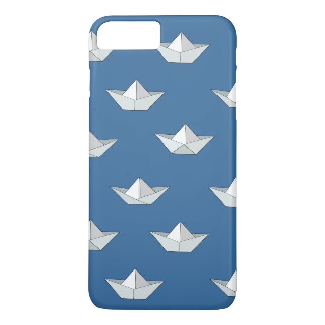 Origami Boats On The Water Pattern Case-Mate iPhone Case (Back)