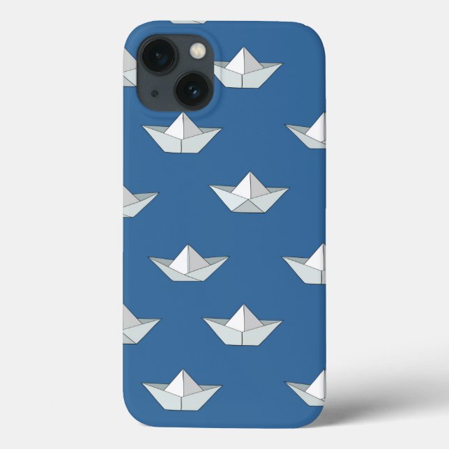 Origami Boats On The Water Pattern Case-Mate iPhone Case (Back)