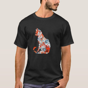Origami cat Japanese cherry blossom cats Japan T-Shirt