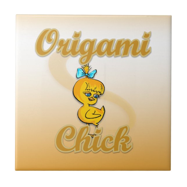 Origami Chick Tile (Front)