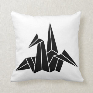 Origami crane cushion