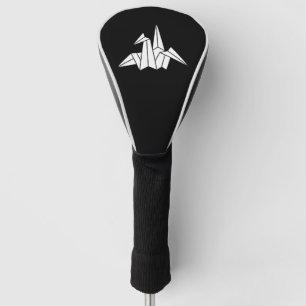 Origami crane golf head cover
