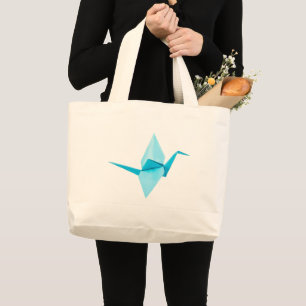 Origami Crane Large Tote Bag