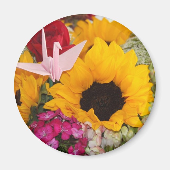 origami crane magnet (Front)