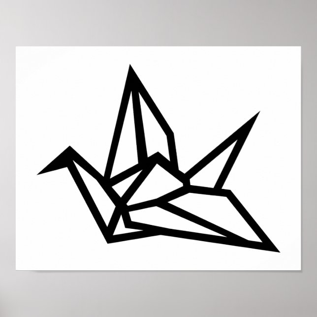 Origami crane poster (Front)