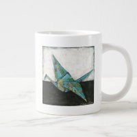 Origami Crane with Floral Designs