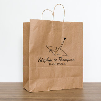 Origami Custom Handmade Large Rubber Stamp