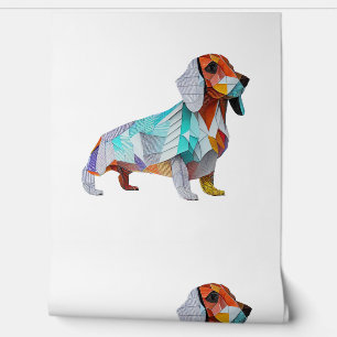 Origami Dachshund   Wallpaper