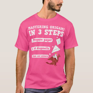 Origami Dragon Unicorn Paper Folding Crane Kids T-Shirt
