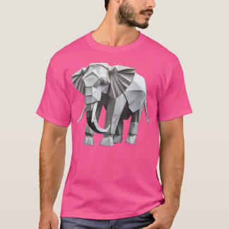 Origami Elephant Cute Japanese Tee Design Paper