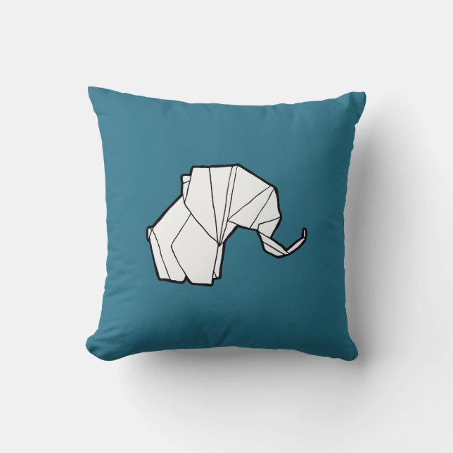 Origami Elephant Pillow (Front)