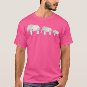 Origami Elephants Japanese Art Paper Folding T-Shirt