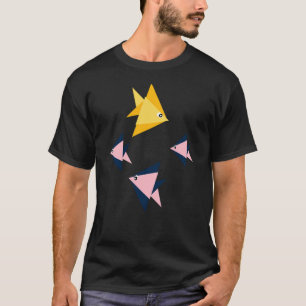 Origami Fish in Aquatic Symphony T-Shirt