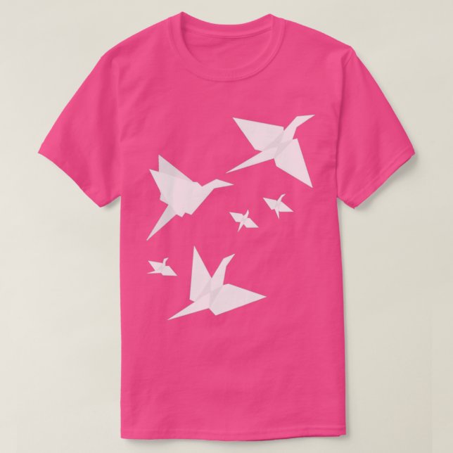 Origami Flights Red T-Shirt (Design Front)