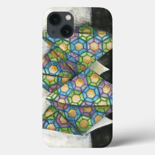 Origami Fortune Teller on Geometric Paper iPhone 13 Case