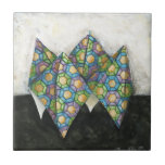 Origami Fortune Teller on Geometric Paper Tile<br><div class="desc">An old school origami fortune teller created with geometric paper. A Chariklia Zarris original,  it is part of a series she has done with different origami shapes. Buy it today,  and check out the rest of the collection!</div>