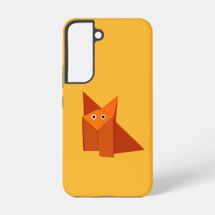 Origami Fox Kawaii Cute Orange Yellow Samsung Galaxy Case