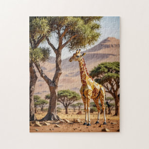 Origami Giraffe Safari Themed  Jigsaw Puzzle