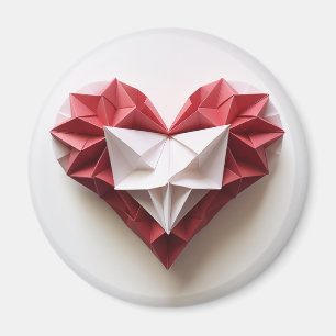 Origami heart magnet