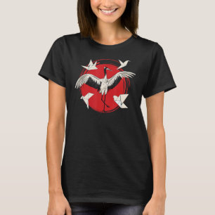 Origami Japanese Paper Folding Origami Birds T-Shirt