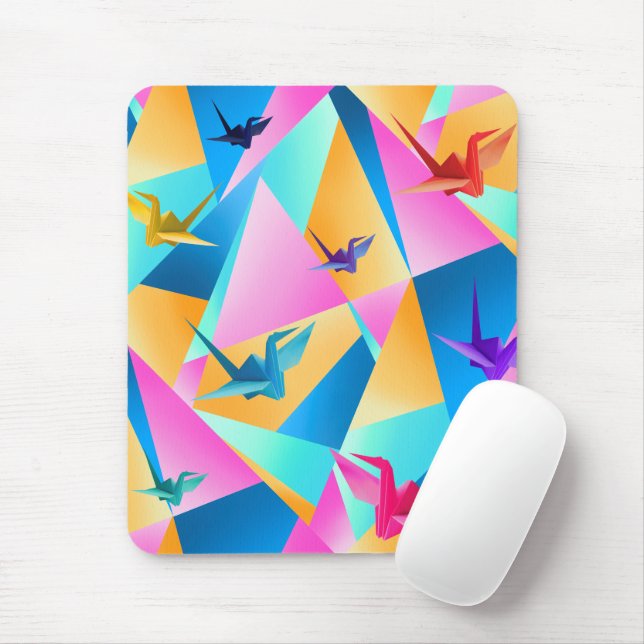 Origami Kaleidoscope Mouse Pad (With Mouse)