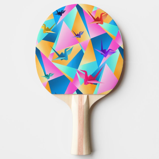 Origami Kaleidoscope Ping Pong Paddle (Front)