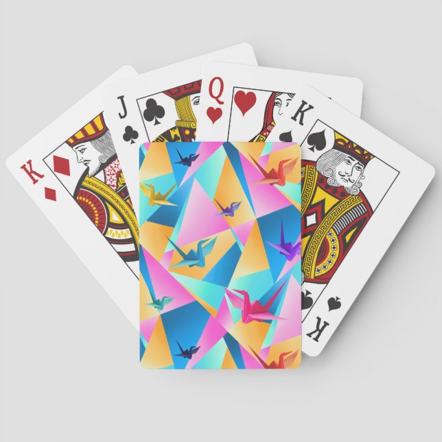 Origami Kaleidoscope Playing Cards (Back)