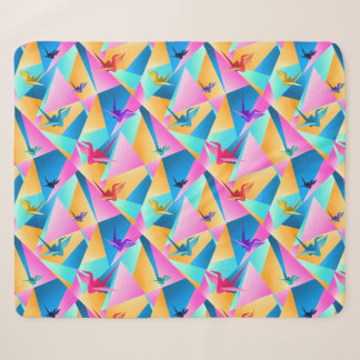 Origami Kaleidoscope Sherpa Blanket