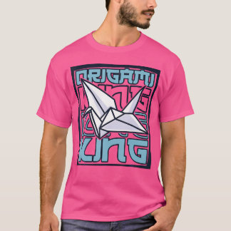 Origami King Paper Crane Folding Owl Master Origam T-Shirt