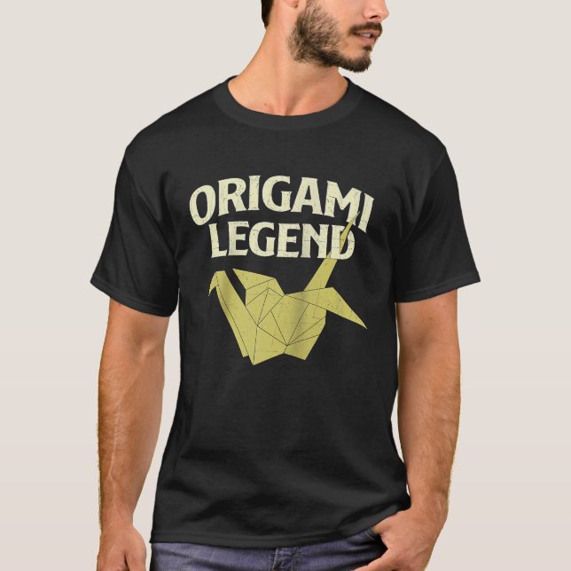 Origami Legend  Paper Folding Japanese Origamist R T-Shirt (Front)