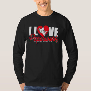 Origami Master Paper Folding Craft Crane I Love Pa T-Shirt