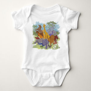 Origami Menagerie Baby Bodysuit