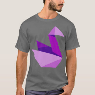 Origami Origami purple crane by Crypto Designs T-Shirt