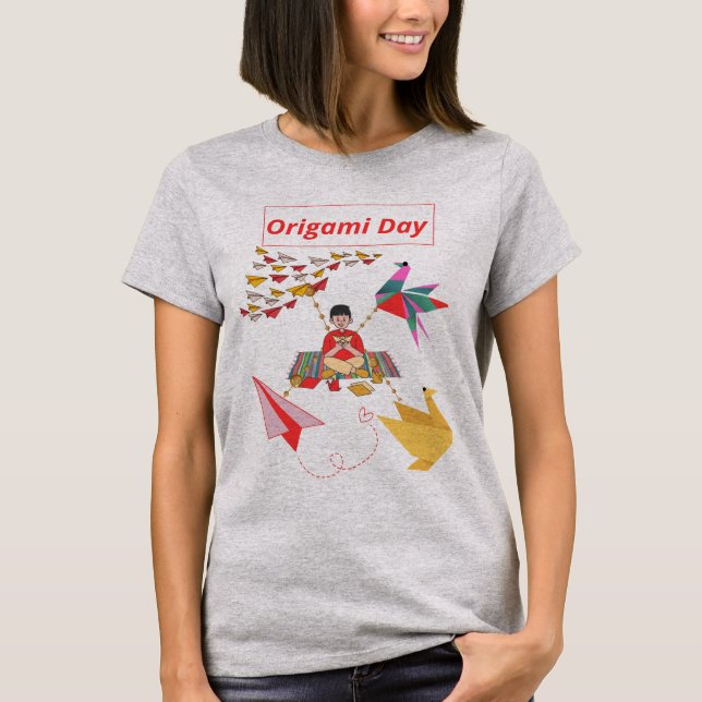 Origami page a day calendar T-Shirt (Front)