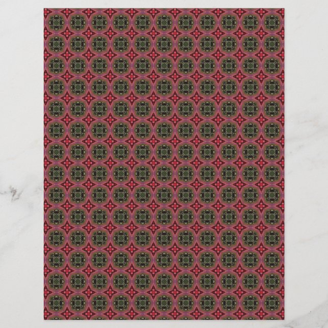 Origami Paper Black Red Customisable Hobby Art (Front)