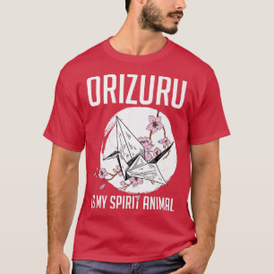 Origami Paper Crane Sakura Orizuru Is My Spirit An T-Shirt