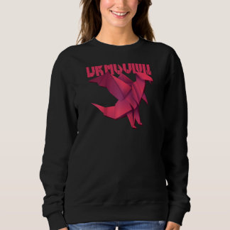 Origami Paper Dragon – Origami Polygon Japanese Fo Sweatshirt