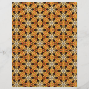 Origami Paper Orange Black Customisable Hobby Art