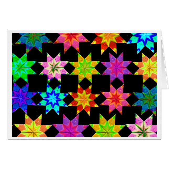 Origami Quilt folded card (Front Horizontal)