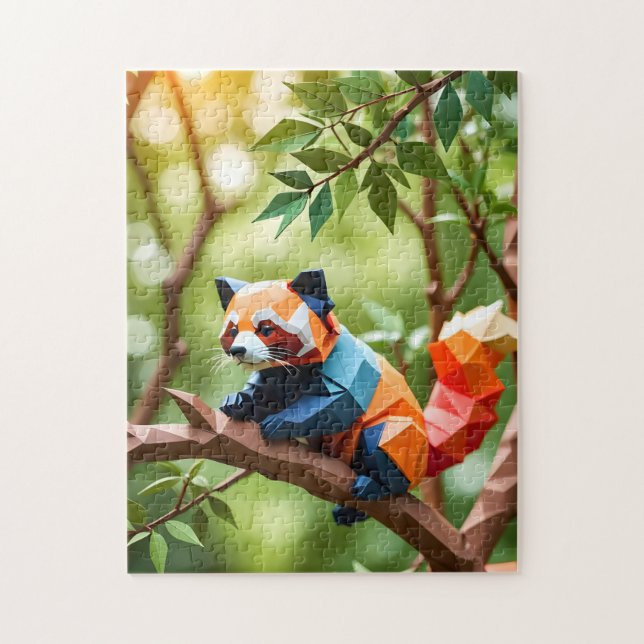 Origami Red Panda  Jigsaw Puzzle (Vertical)
